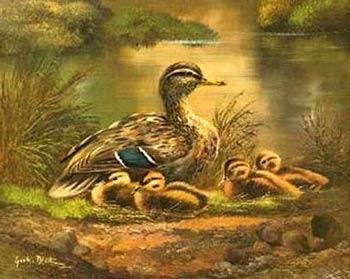 unknow artist Ducks 101 China oil painting art